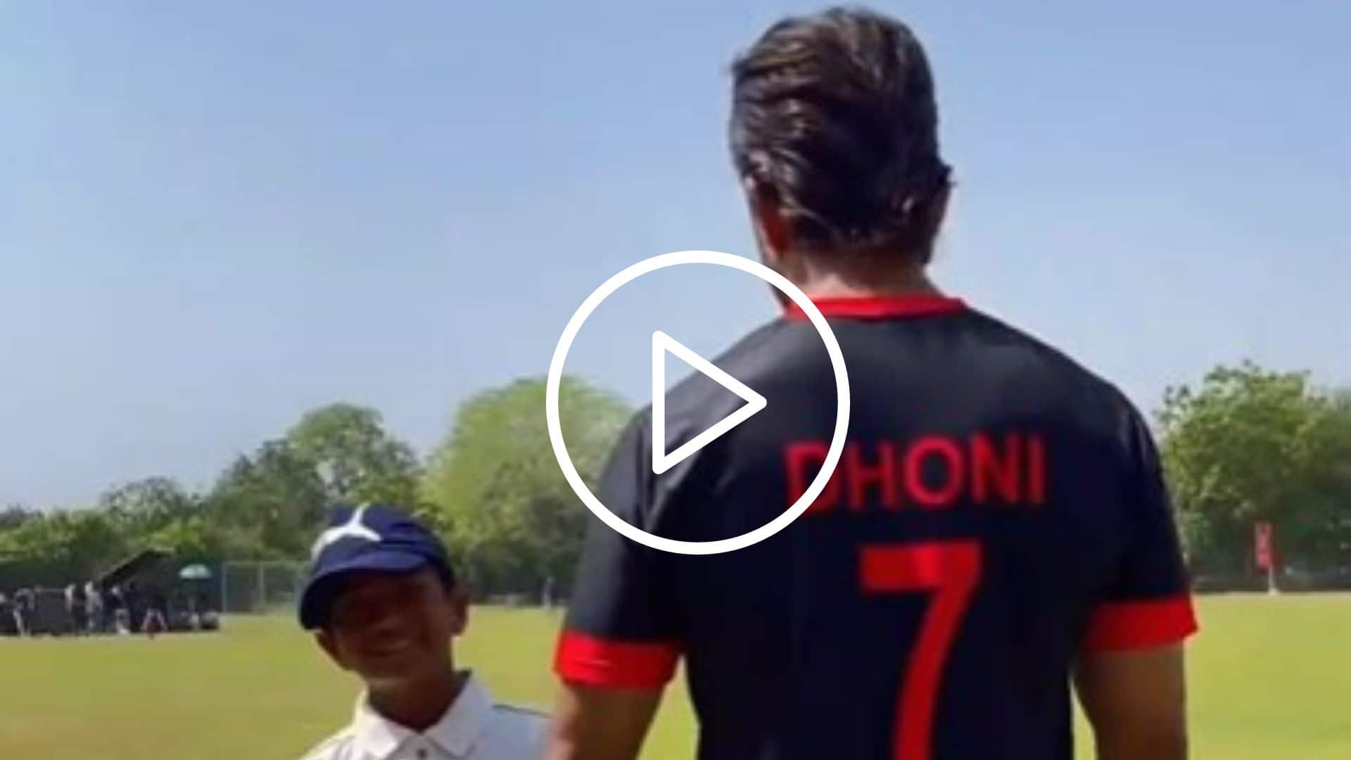 [Watch] MS Dhoni's Mentorship Class For Young Cricketers